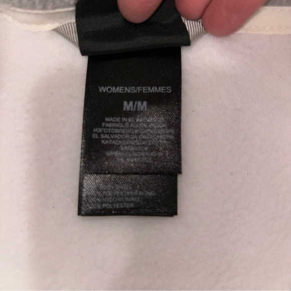 The North Face Women’s Fleece Full Zip Gray And White Jacket Size M - Picture 5 of 5